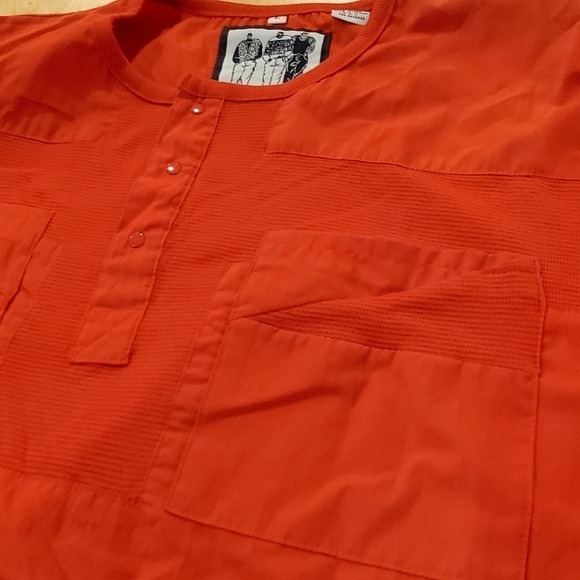 Red Vintage Giani Leone Men's Shirt Elastic Waist & Sleeve - Picture 2 of 7